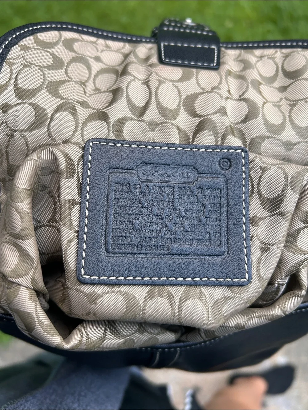 Classic Black Leather Backpack with Silver Buckle
